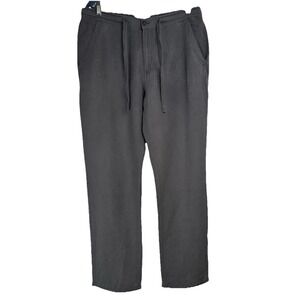 Cubavera Linen pants Size LX32 Gray Drawstring Resort Vacation Sustainable